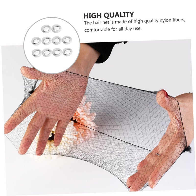 Nylon Invisible Hairnet 100pcs Ultra Fine Mesh Bun Net Lightweight Breathable For Dancers Skaters - Image 3
